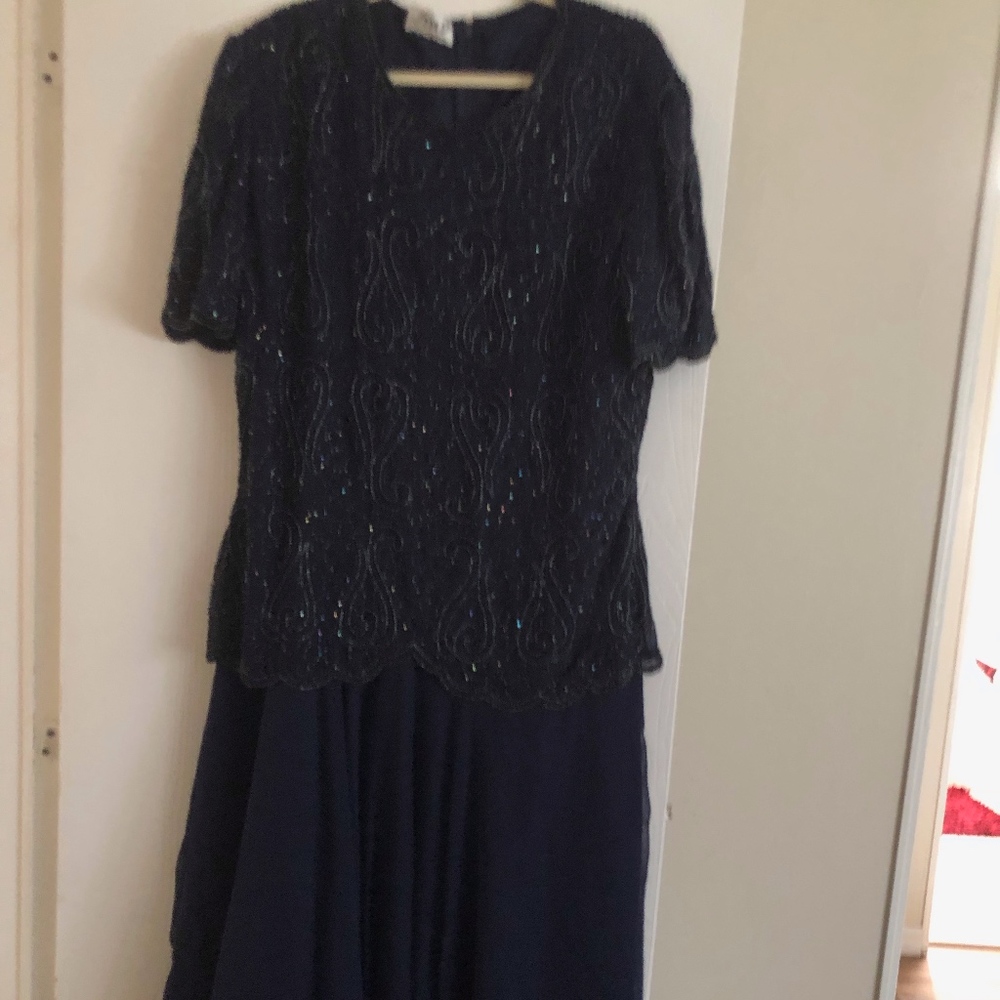 Formal Navy Blue Dress